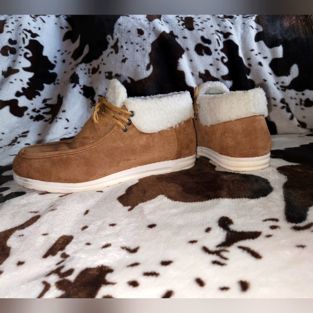 Fuzzy Ankle Boots